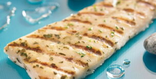 Fileté di merluzzo grigliato al basilico