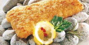 Fileté di pesce impanato al limone