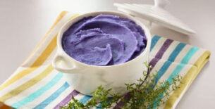 Purea di patate viola