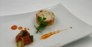 Medaglione di mousse di merluzzo