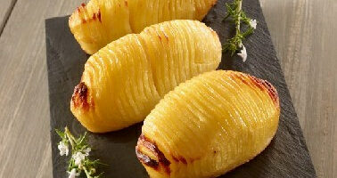 Patate cotte al ventaglio