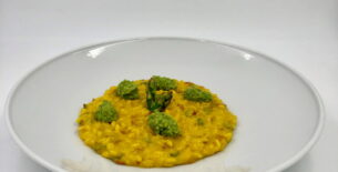Risotto con asparagi e pancetta