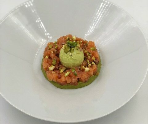 tartare di salmone con guacamole