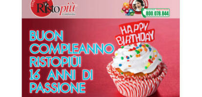Buon compleanno Ristopiù Buon compleanno Ristopiù